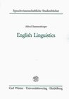 Buchcover English Linguistics / English Linguistics