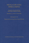 Buchcover Cusanus-Studien / Nicolai de Cusa Opera Omnia. Symposium zum Abschluß der Heidelberger Akademie-Ausgabe