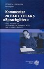 Buchcover Kommentar zu Paul Celans 'Sprachgitter'