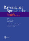 Buchcover Sprachatlas von Mittelfranken (SMF) / Morphologie und Syntax