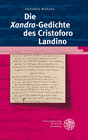 Buchcover Die 'Xandra'-Gedichte des Cristoforo Landino