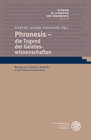 Buchcover Phronesis – die Tugend der Geisteswissenschaften