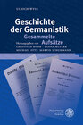 Buchcover Geschichte der Germanistik. Gesammelte Aufsätze