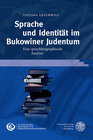 Buchcover Sprache und Identität im Bukowiner Judentum