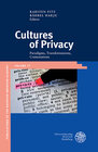 Buchcover Cultures of Privacy