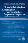 Buchcover Sprachhistorisches Arbeitsbuch zur deutschen Gegenwartssprache