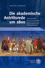 Buchcover Die akademische Antrittsrede um 1800