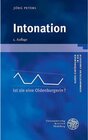Buchcover Intonation / Kurze Einführungen in die germanistische Linguistik Bd.16