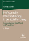 Buchcover Professionelle Interviewführung in der Sozialforschung