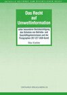 Buchcover Das Recht auf Umweltinformation