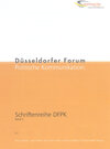 Buchcover Düsseldorfer Forum Politische Kommunikation