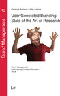 Buchcover User Generated Branding: State of the Art of Research