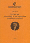 Buchcover Register zur "Einführung in die Septuaginta"