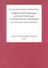 Buchcover Demokratische Ordnungen nach den Erfahrungen von Totalitarismus und Diktatur