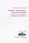 Buchcover Ästhetik - Hermeneutik - Neurowissenschaften