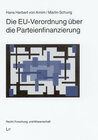 Buchcover Die EU-Verordnung über die Parteienfinanzierung