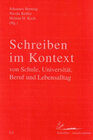 Buchcover Schreiben im Kontext von Schule, Universität, Beruf und Lebensalltag