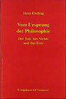 Buchcover Vom Ursprung der Philosophie
