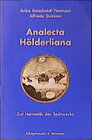 Buchcover Analecta Hölderliana
