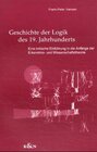Buchcover Geschichte der Logik des 19. Jahrhunderts
