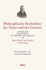 Buchcover Philosophische Rechtslehre der Natur und des Gesetzes