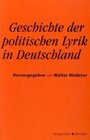 Buchcover Geschichte der politischen Lyrik in Deutschland