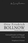 Buchcover Otto Friedrich Bollnow: Schriften