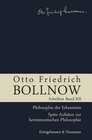 Buchcover Otto Friedrich Bollnow: Schriften. Band 12