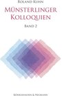 Buchcover Münsterlinger Kolloquien