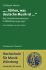 Buchcover „... fühlen, was deutsche Musik ist ...“