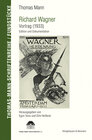Buchcover Richard Wagner. Vortrag (1933)