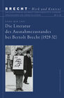 Buchcover Die Literatur des Ausnahmezustandes bei Bertolt Brecht (1929–32)