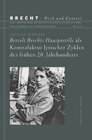 Buchcover Bertolt Brechts Hauspostille als Kontrafaktur lyrischer Zyklen des frühen 20. Jahrhunderts