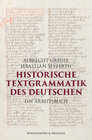 Buchcover Historische Textgrammatik des Deutschen