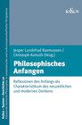 Buchcover Philosophisches Anfangen