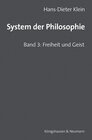 Buchcover System der Philosophie
