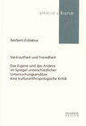 Buchcover Vertrautheit und Fremdheit