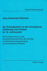 Buchcover Der Erbfolgestreit um die Herzogtümer Schleswig und Holstein im 19. Jahrhundert