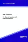 Buchcover Die Standortproblematik von Unternehmen