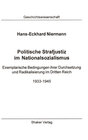 Buchcover Politische Strafjustiz im Nationalsozialismus