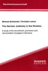 Buchcover The German Judiciary in the Nineties
