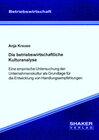 Buchcover Die betriebswirtschaftliche Kulturanalyse