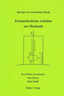 Buchcover Fachmethodische Arbeiten zur Mechanik