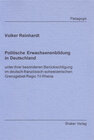Buchcover Politische Erwachsenenbildung in Deutschland
