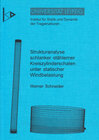 Buchcover Strukturanalyse schlanker stählerner Kreiszylinderschalen unter statischer Windbelastung