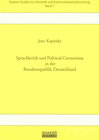 Buchcover Sprachkritik und Political Correctness in der Bundesrepublik Deutschland
