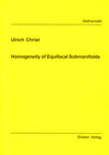 Buchcover Homogeneity of Equifocal Submanifolds