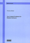 Buchcover Two Codazzi Problems for Relative Surfaces