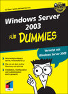 Buchcover Windows Server 2003 für Dummies