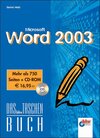 Buchcover Microsoft Word 2003